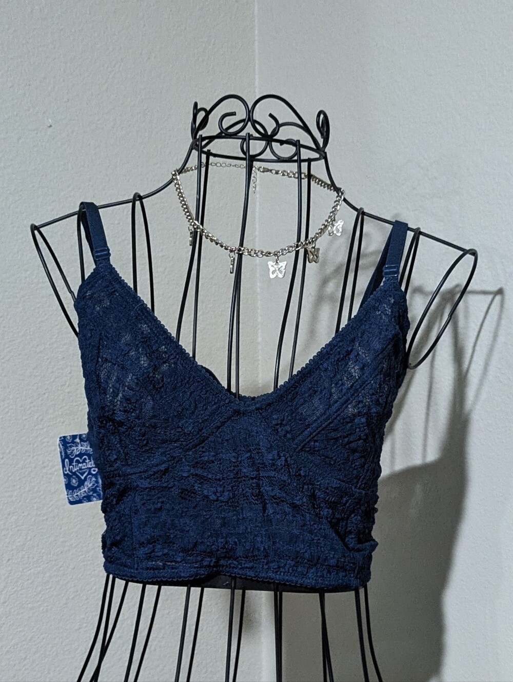 Free People Intimately Sapphire Lace Bralette NWT
